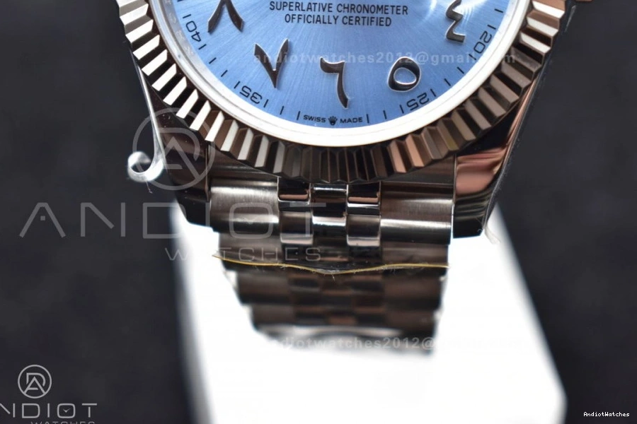 1:1 Marker Dial Best Jubilee Blue DIWF Classic 640 DateJust on Steel Bracelet Edition 126334 904L 41 Ice SA Arabic 0314